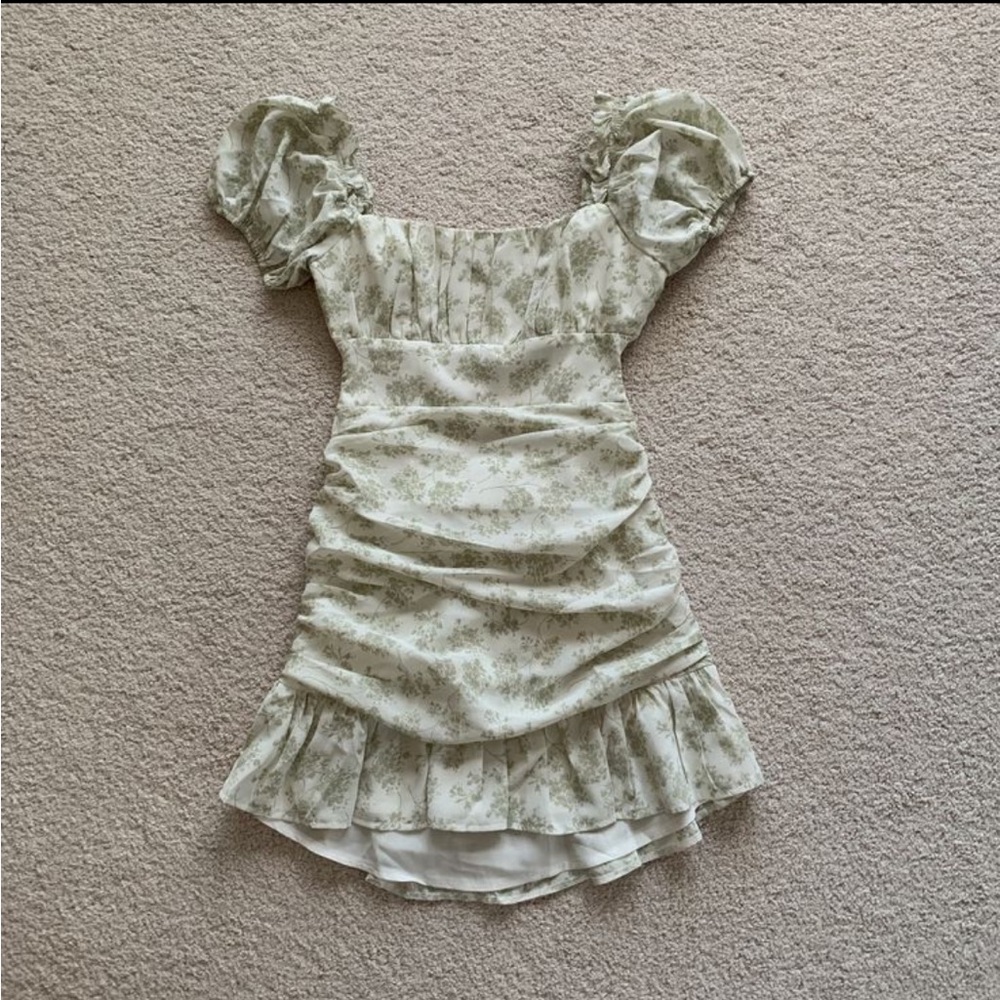 Mura Boutique green floral dress